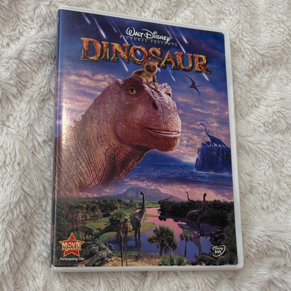 Walt Disney Dinosaur DVD - Vibrant Purple and Blue
